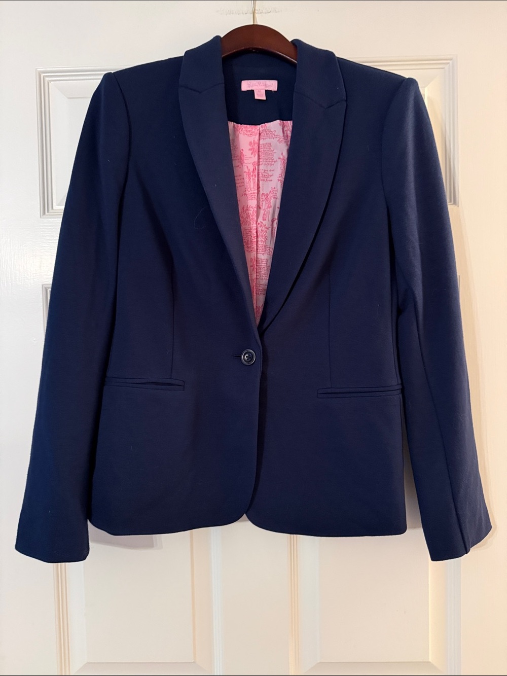 Lilly Pulitzer navy Leighton blazer medium